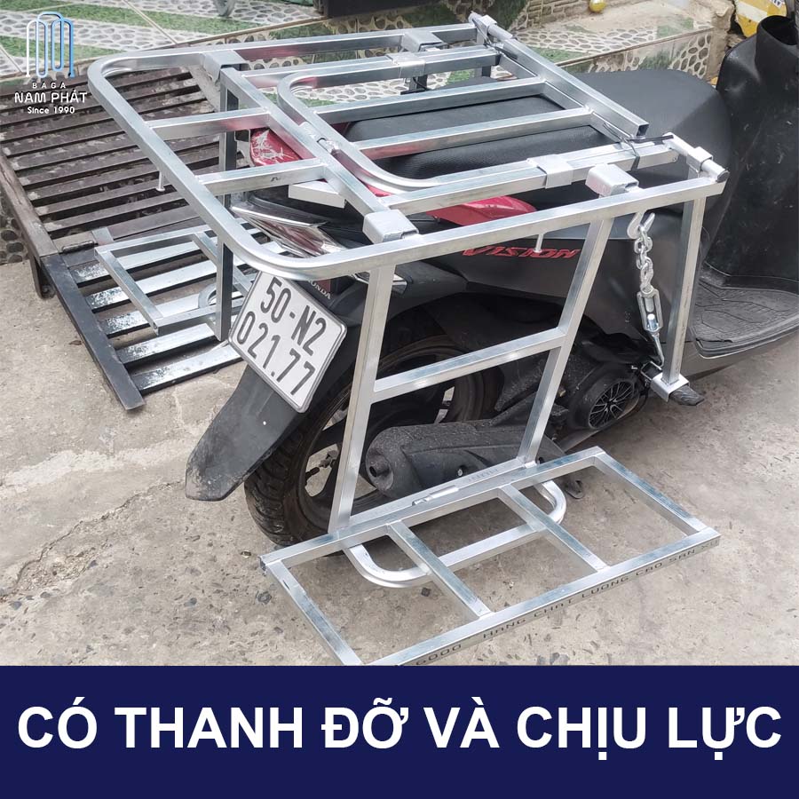 Baga Chở Hàng Cánh Hộp Mở Cốp Xăng Chuẩn Nam Phát