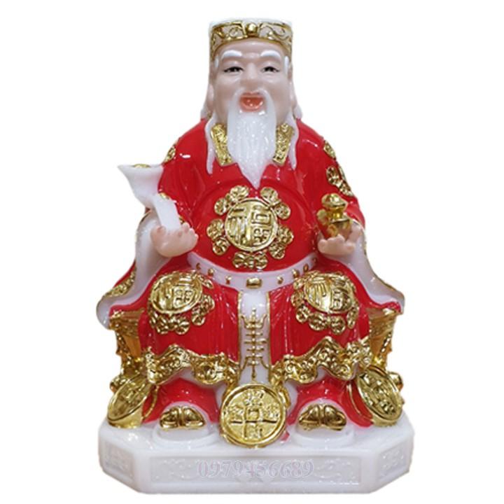 Cặp tượng thần tài ông địa đá cao cấp 8 inch - M5