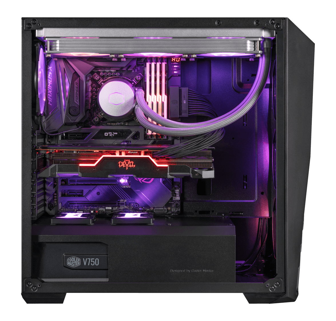 Vỏ case Vỏ case Cooler Master MASTER BOX K501L With ARGB fan - Hàng chính hãng