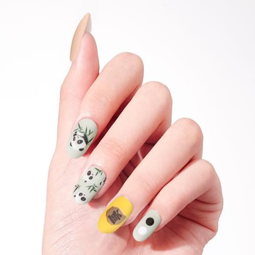 Sticker nails gấu trúc - hình dán móng 3D 378