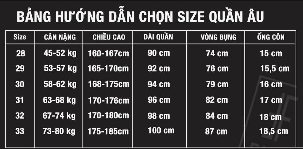 Quần âu nam Vải Kẻ QA003