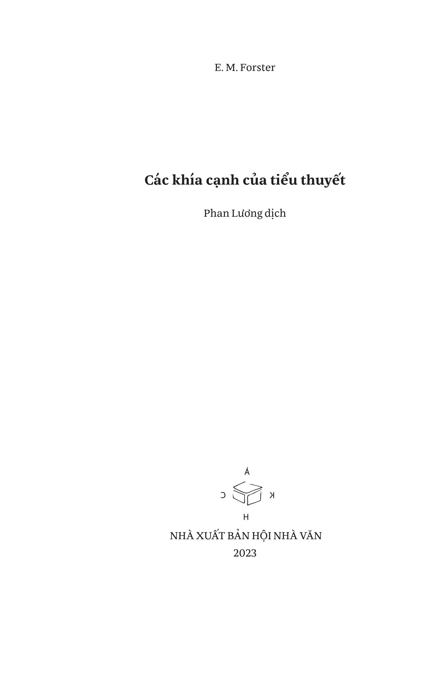 Các khía cạnh của tiểu thuyết - E. M. Forster