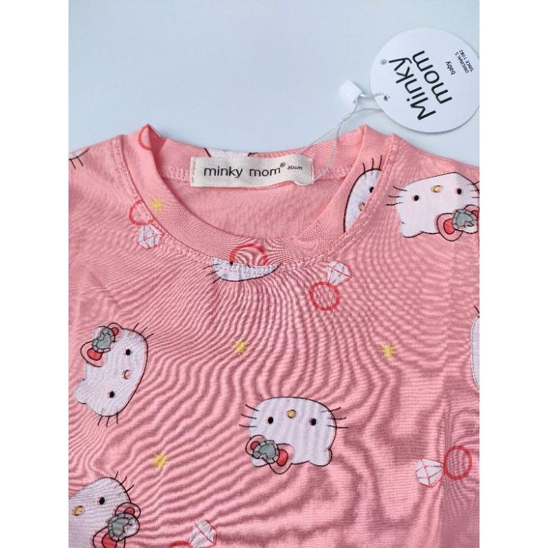 Bộ ngắn tay cotton Minky Mom siêu cute cho bé gái từ 5-19kg