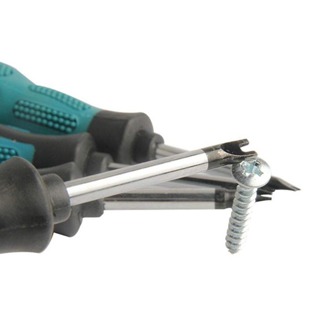 4Pieces Screwdriver Set U Type Multi Function Magnetic Slotted Screw Driver