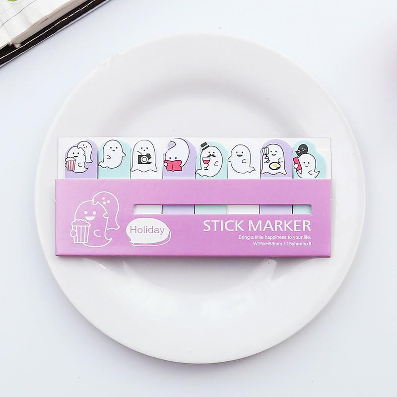 Sticker ghi chú trang sách, giấy ghi nhớ Zanmoo nhiều màu