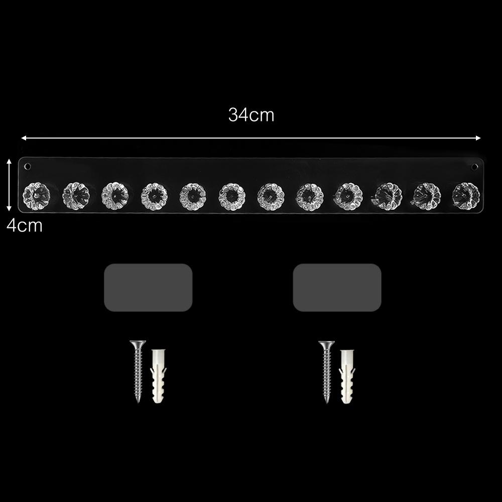 Móc Treo Trang Sức Bằng Acrylic Trong Suốt Tự Dính Tiện Dụng
