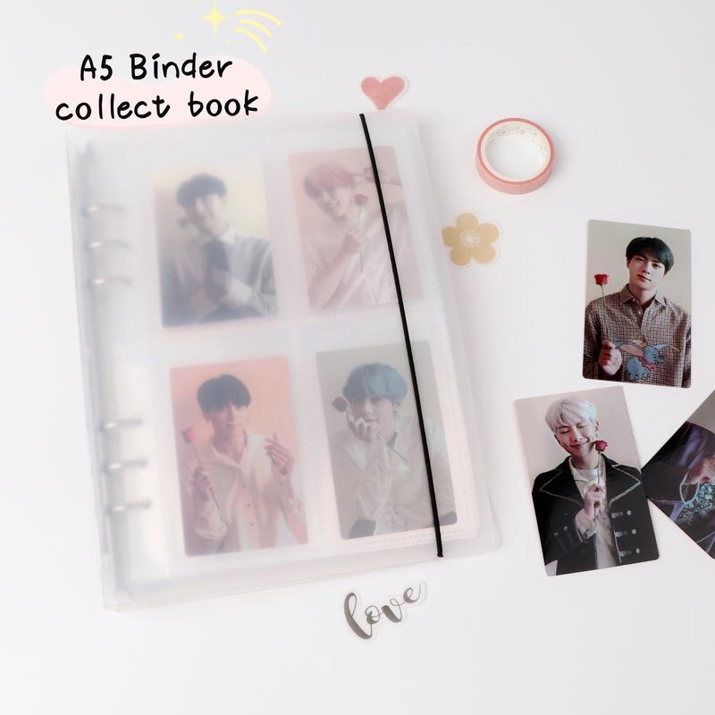 Binder bìa cứng khổ A5 (sổ còng đựng card ảnh, tài liệu)