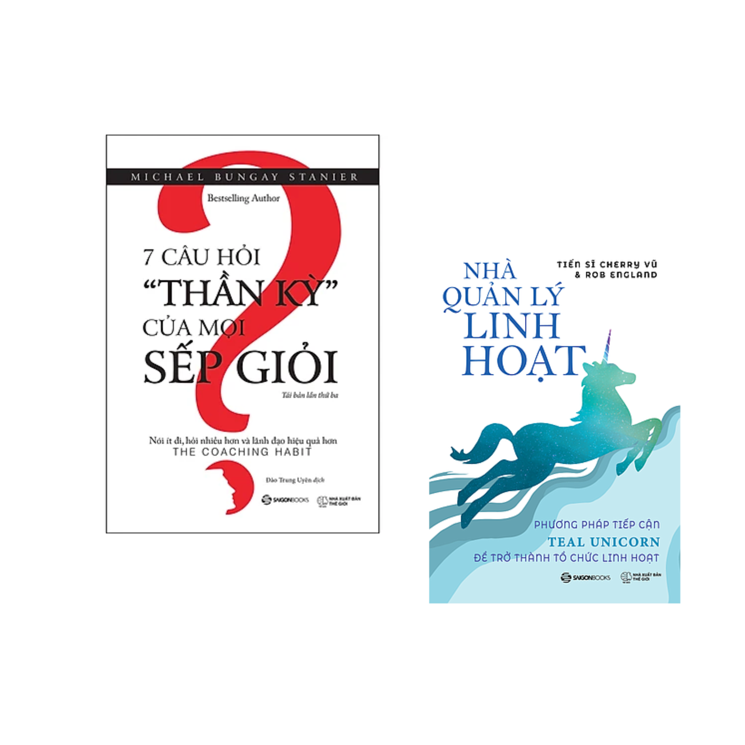 Combo sách Kinh Doanh Hiệu Quả: 7 Câu Hỏi "Thần Kỳ" Của Mọi Sếp Giỏi - Tái Bản Lần 3+Nhà Quản Lý Linh Hoạt_Tặng Bookmark