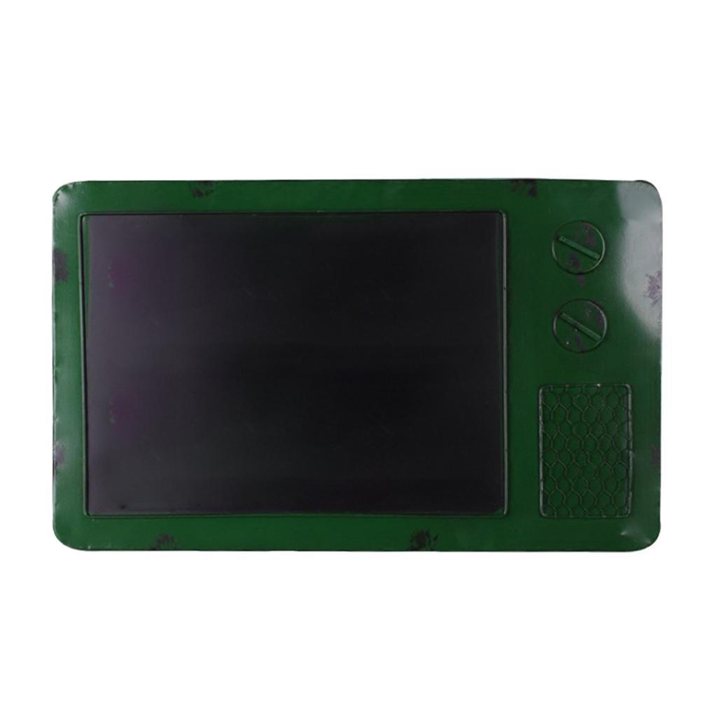 Vintage Metal Blackboard Memo Message Board for Bar Pub Decor Light Blue