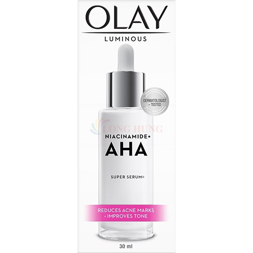 Tinh chất dưỡng trắng Olay Luminous Super Serum Niacinamide + AHA (30ml) - Hàng chính hãng