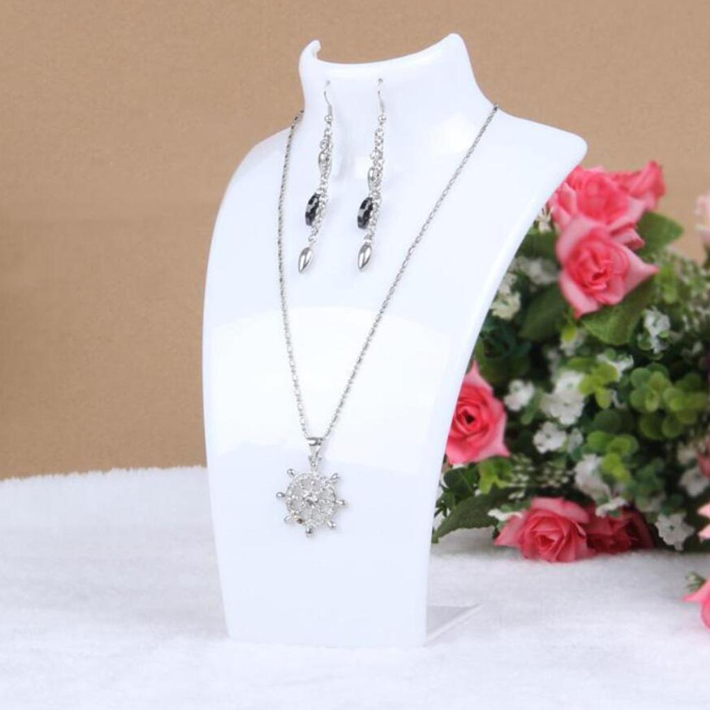 4 X Acrylic Necklace Display Mannequin Bust Mannequin Jewelry Display Stand