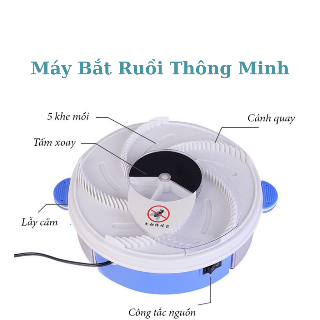 Máy Bắt Ruồi Tự Động Thông Minh, Máy Bắt Ruồi Chạy Điện Không Dùng Hóa Chất