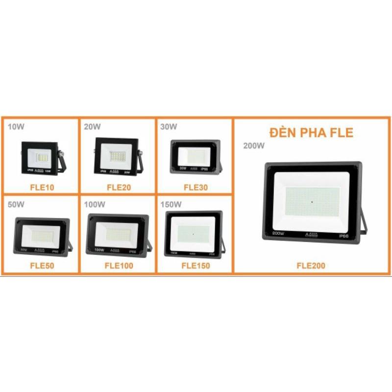 ĐÈN PHA SMD: 100% CÔNG SUẤT - MODEL FLE_Hàng chính hãng - 50w trắng