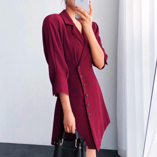 Đầm Tay Lỡ Nhiều Màu Cổ Vest