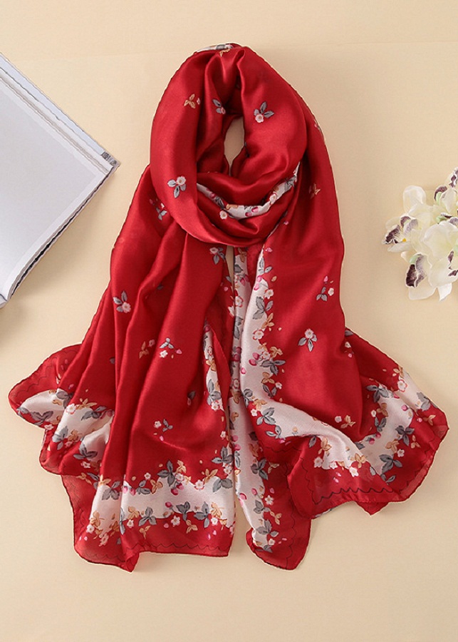 Khăn Choàng Lụa Tổng Hợp HN002 - Size 90cm X 180cm