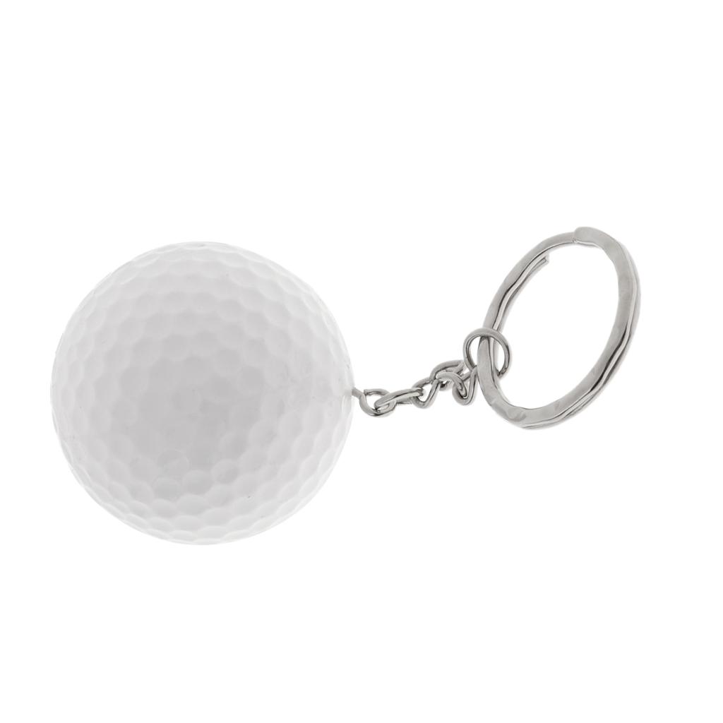 Golf Ball Key Chain Golf Gift Key Ring Bag Pendant Accessory