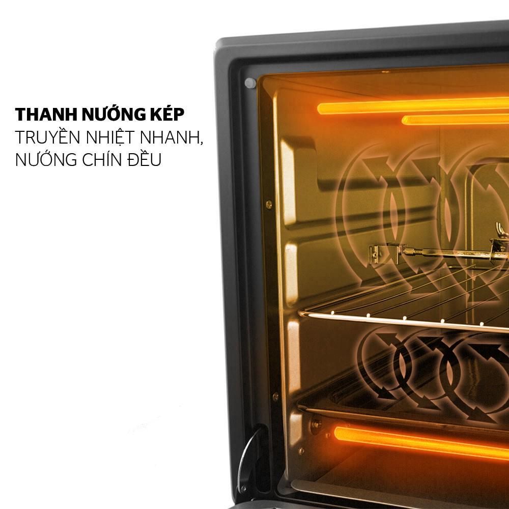 Lò nướng 10L SUNHOUSE SHD4210 đen - Hàng chính hãng