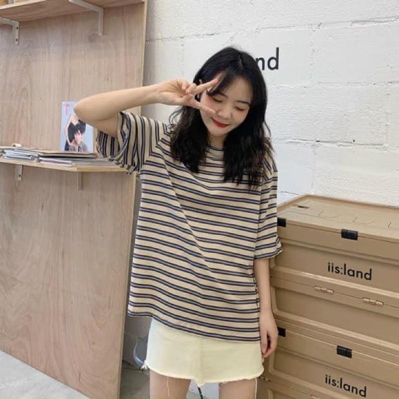 ÁO SỌC NGANG FORM RỘNG NỮ