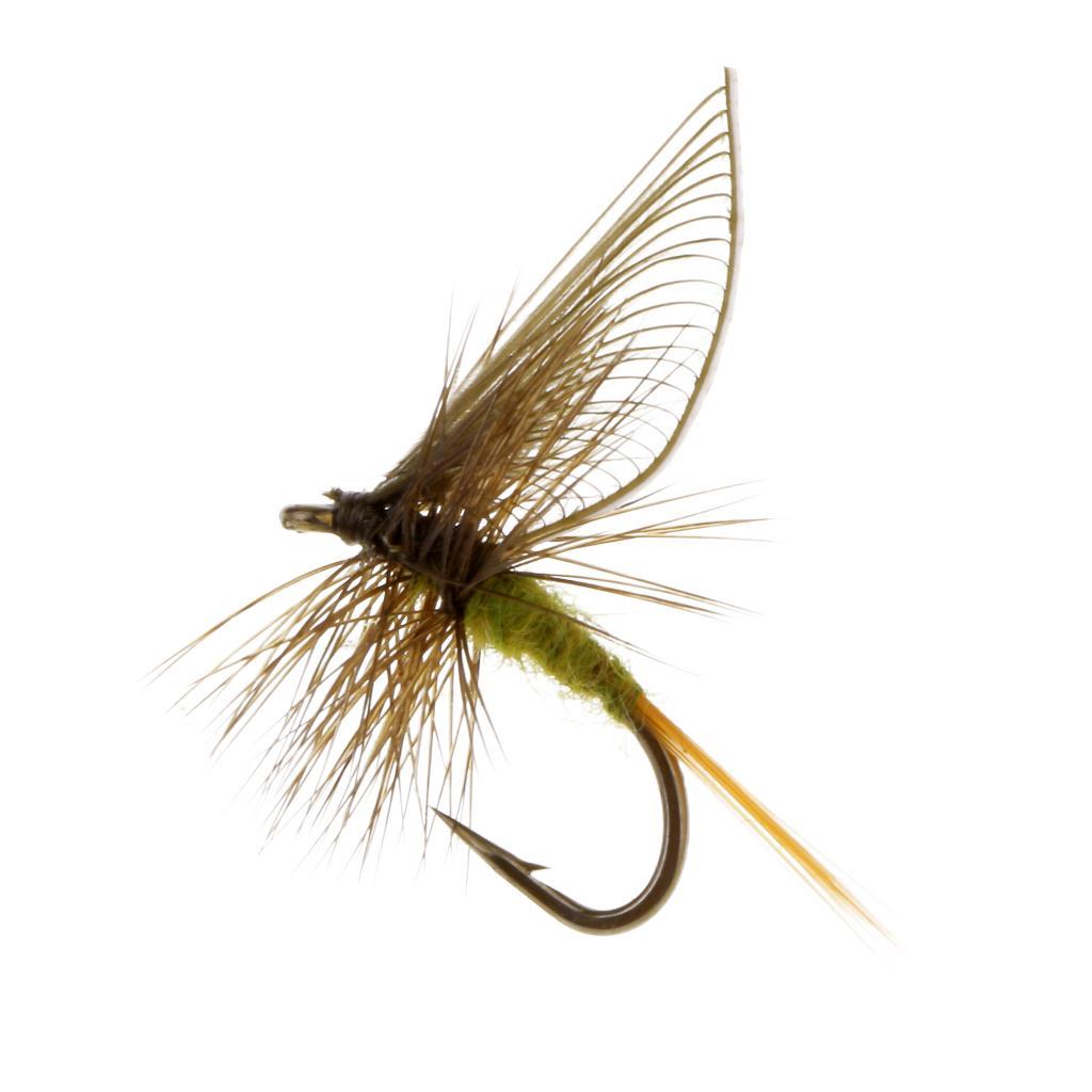 Fly Fishing Lure Flies Bass Salmon Trout Simulation Hand-tied Insects Baits Floating Flies Lures