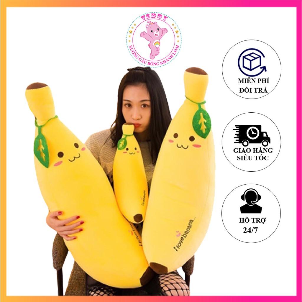 Gấu Bông, Gối Ôm Quả Chuối Nhồi Bông Size 70CM Hàng Loại 1 An Toàn Cho Sức Khỏe