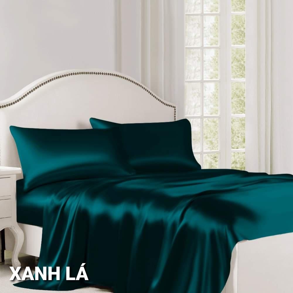 GIÁ SHOCK Ga (Drap) phi lụa Thái Tuấn cao cấp loại 1, ga bọc nệm 1m6,1m8 , ga nệm bo chun phi lụa - NEMTOTBEDDING 