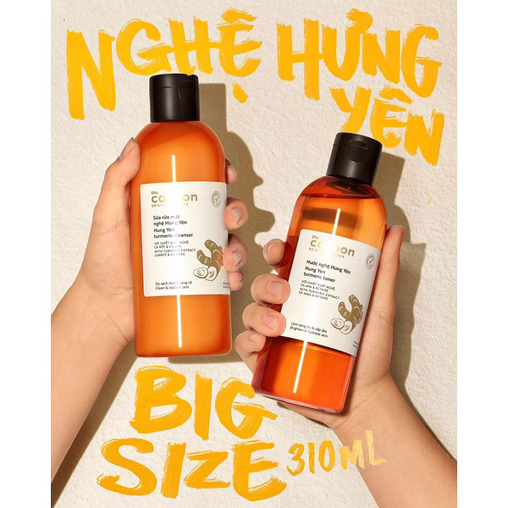 Bigsize - Nước nghệ Hưng Yên (toner) Cocoon làm sáng da &amp; cấp ẩm 310ml thuần chay