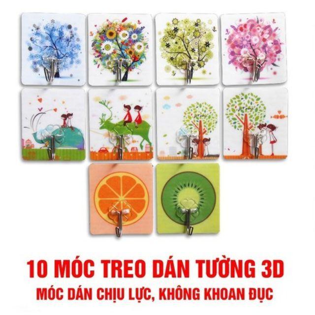 5 MÓC DÁN TƯỜNG SIÊU DÍNH 3D