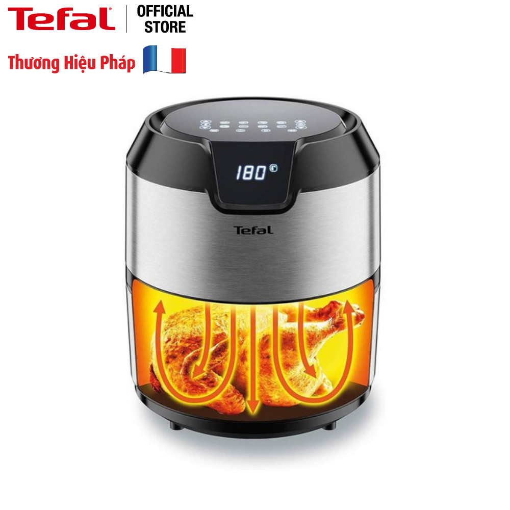 [Gift] Nồi chiên không dầu Tefal 4.2 Lít - Vỏ thép - EY401D15 - Hàng chính hãng