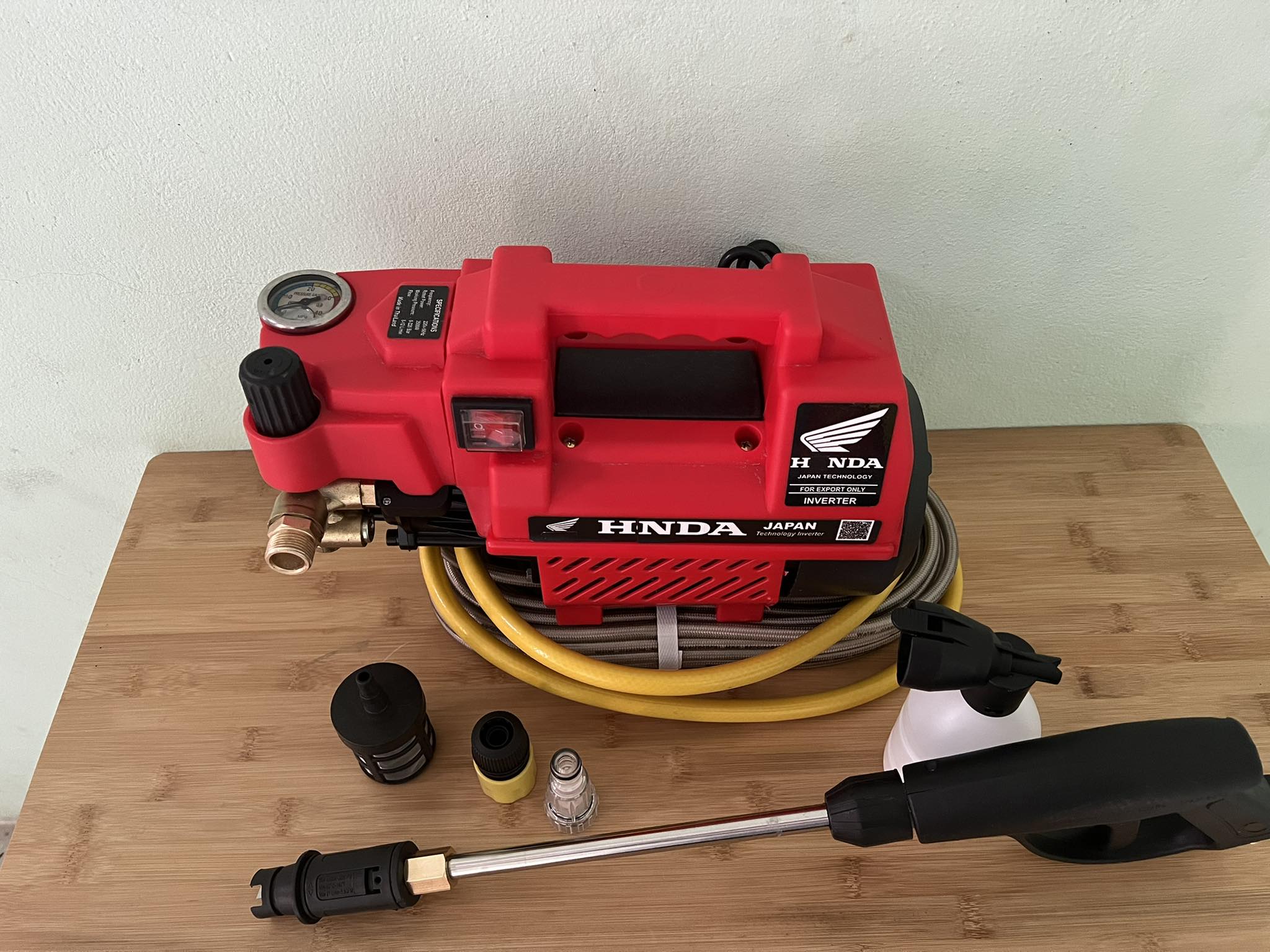 MÁY RỬA XE HON ĐA 3500W , CÓ CHỈNH ÁP - TẰNG KÈM FULL PHỤ KIỆN - HÀNG CHÍNH HÃN.G