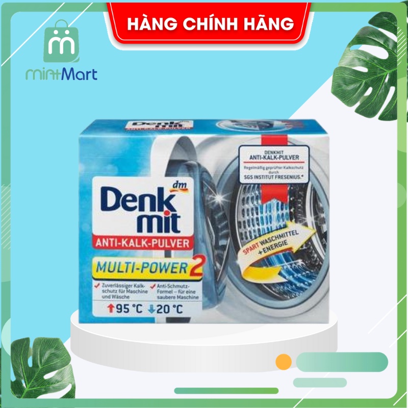 [Hộp 60 viên] Viên tẩy vệ sinh lồng giặt DENKMIT| Viên tẩy cặn máy giặt và diệt khuẩn hiệu quả