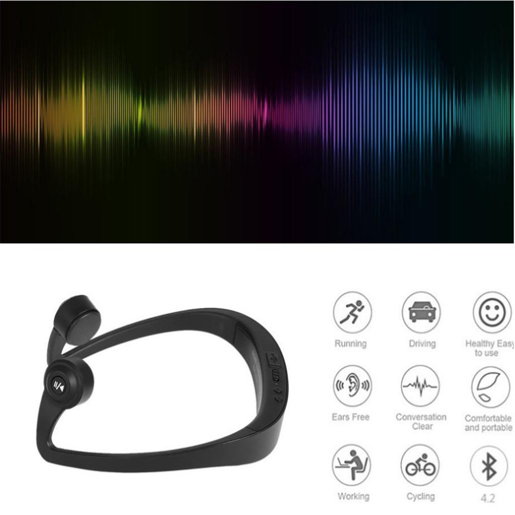 New Wireless Bluetooth4.2 Earphone Earhook Earpiece w/Mic Adjustable Outdoor