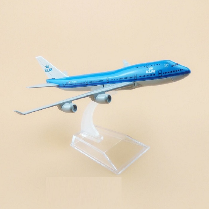 Mô hình máy bay tĩnh B747 KLM 16cm Hà Lan