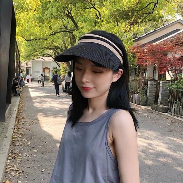 Mũ cói che nắng nón cói xinh - Khăn turban