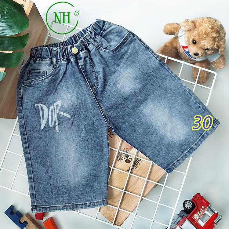 Quần short cho bé 25kg đến 45kg - quần short jean co giãn - NH Shop