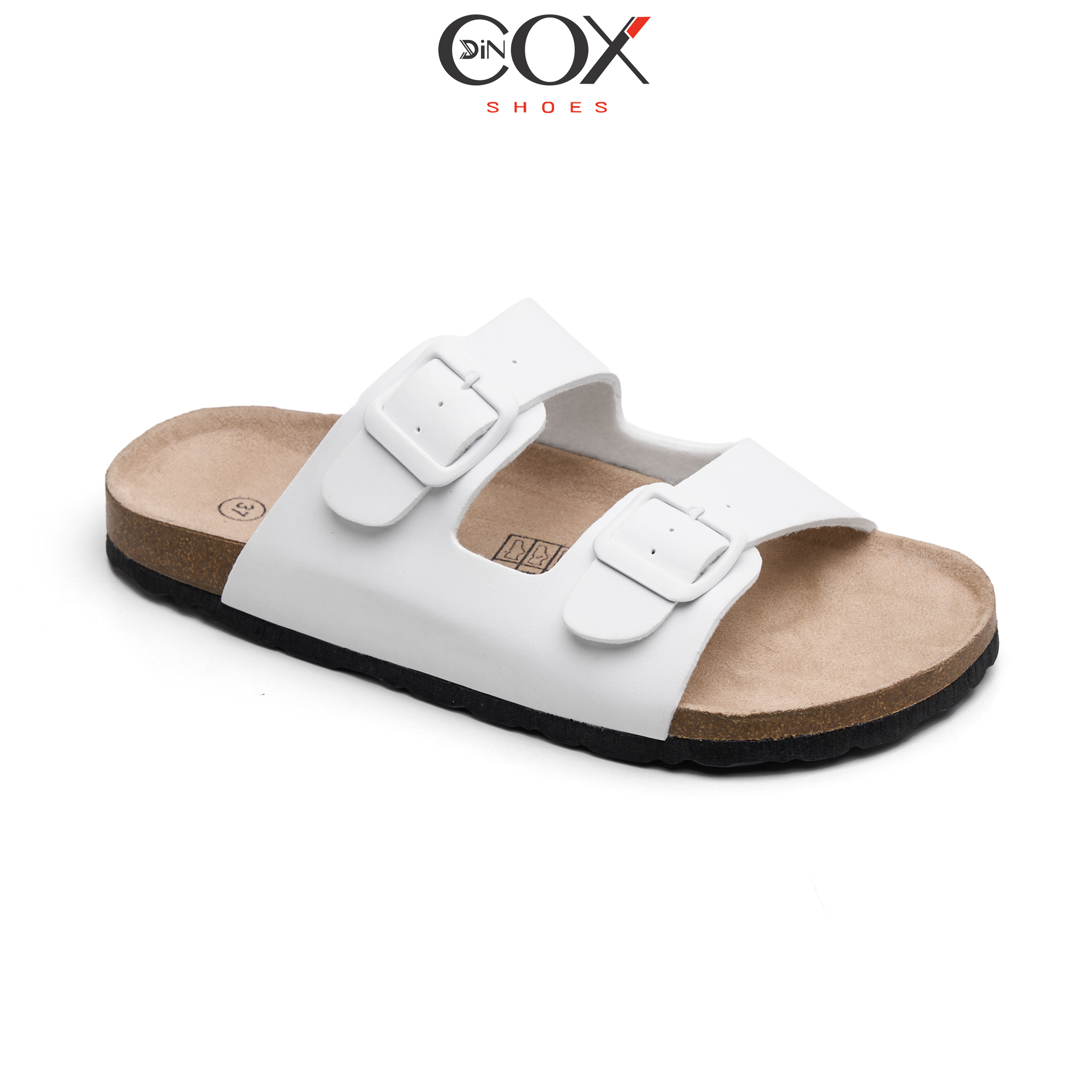 Dép Đế Trấu Nữ 2 Khóa Navy DC01 - EVA Dincox