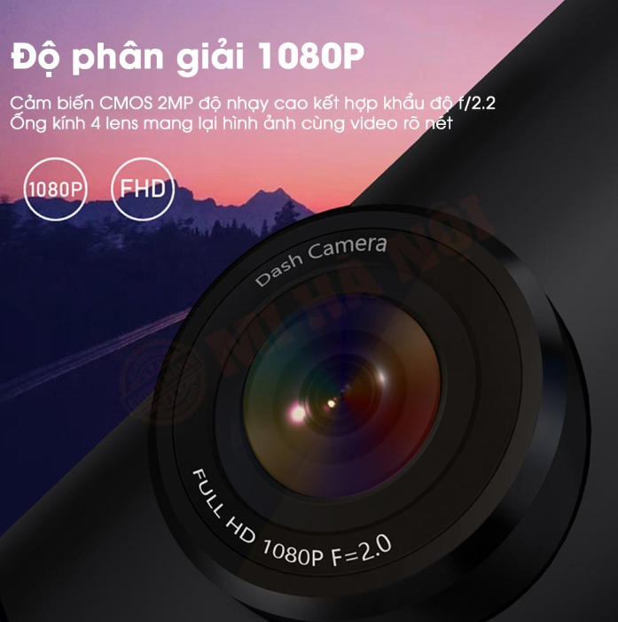 Camera Hành Trình Ô Tô DDPAI Mini Dash Cam Độ Phân Giải Full HD Cảm Biến Trọng Lượng, Giám Sát 24 Giờ, Kết Nối WIFI, Hỗ Trợ Bộ Nhớ Lên Tới 128GB - Hàng Chính Hãng