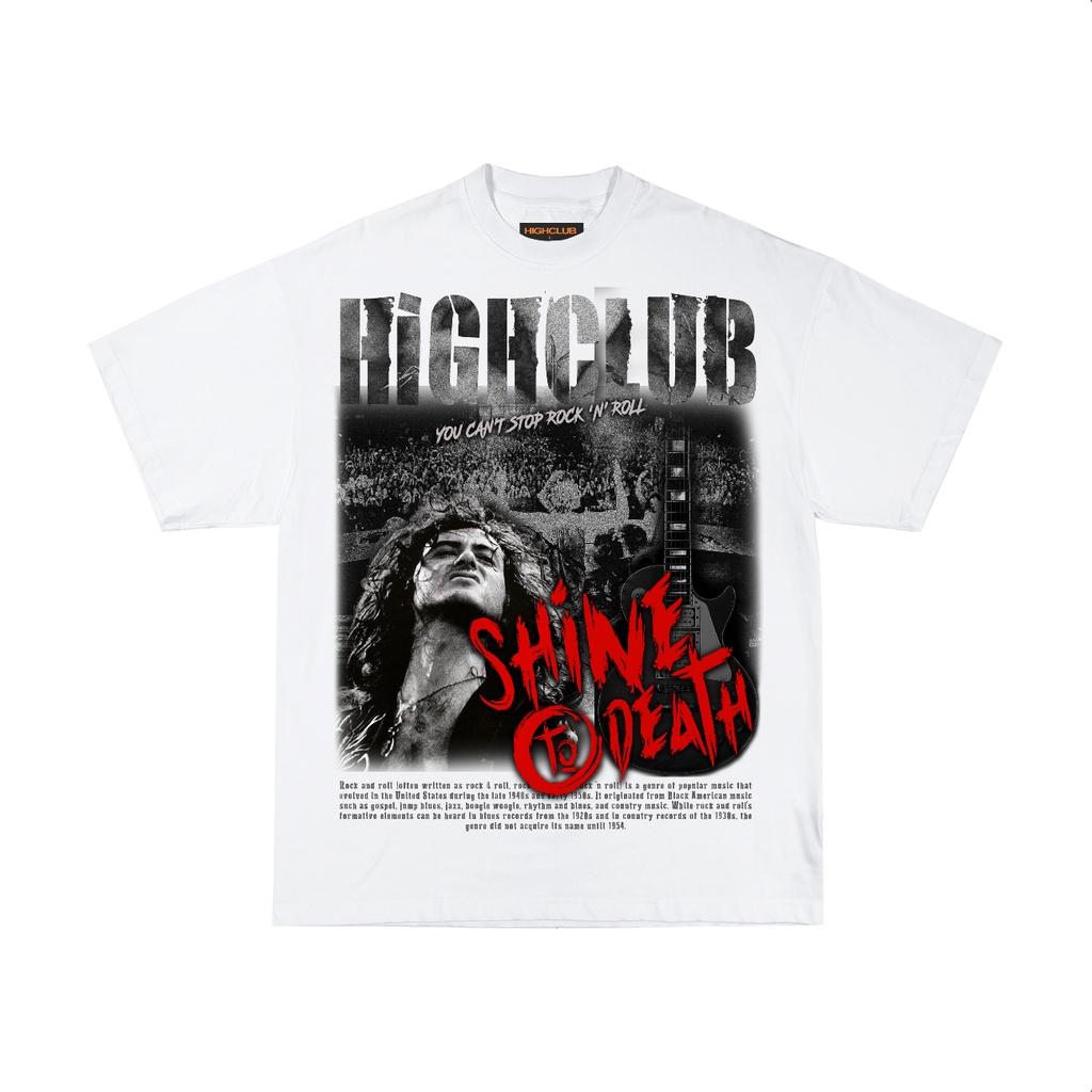 Áo Thun SHINE TO DEATH Tay Lỡ Unisex Nam/Nữ Đen/Trắng Cổ Tròn - HIGHCLUB