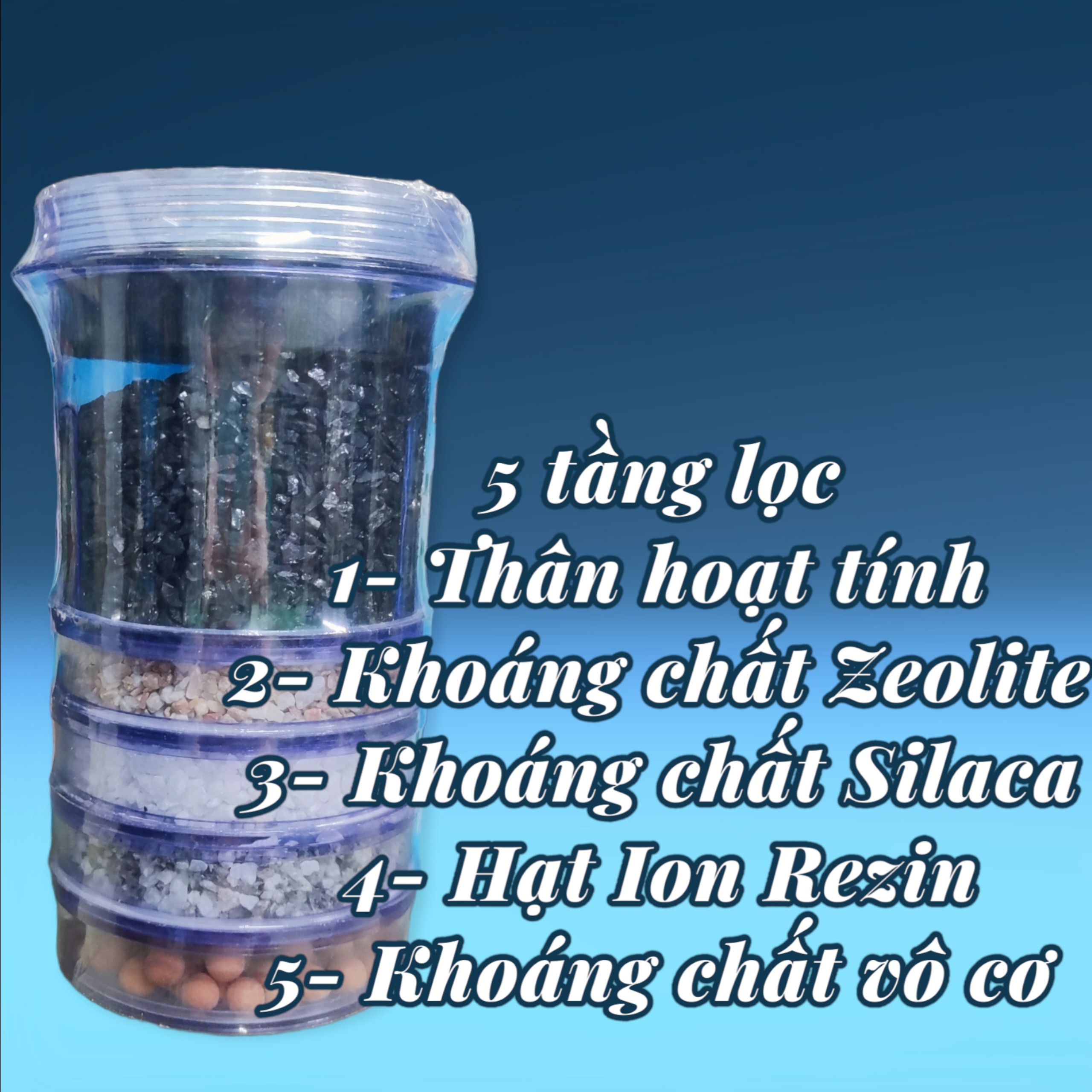 Lõi lọc nước 5 tầng Water King - Hàng Việt Nam sản xuất theo tiêu chuẩn Hàn Quốc