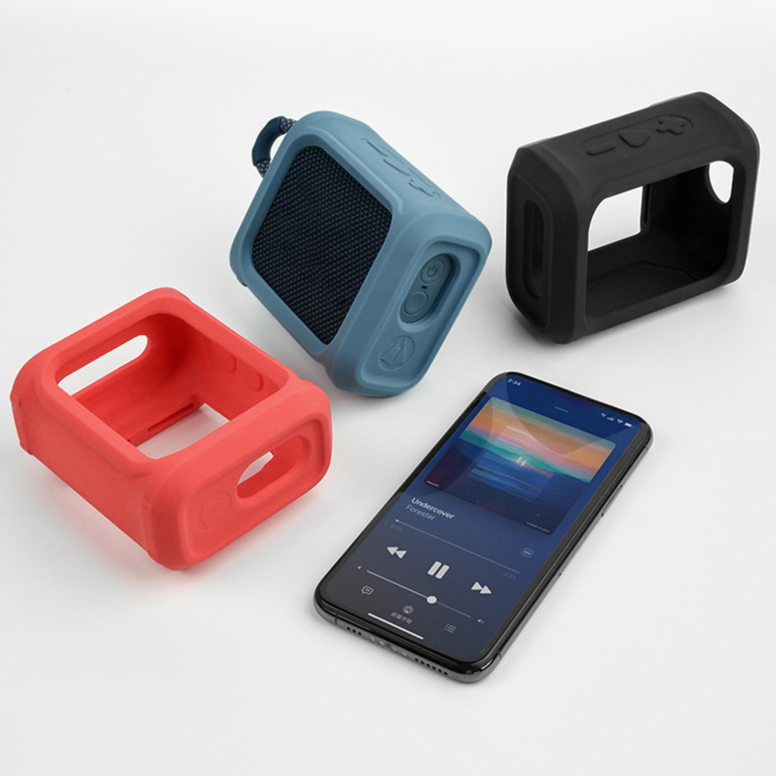 Silicone Travel Case Cover Protective Box For GO 3 Speaker Blue