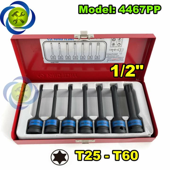 Bộ tuýp đầu lục giác sao Kingtony 4467PP loại 1/2 7 chi tiết