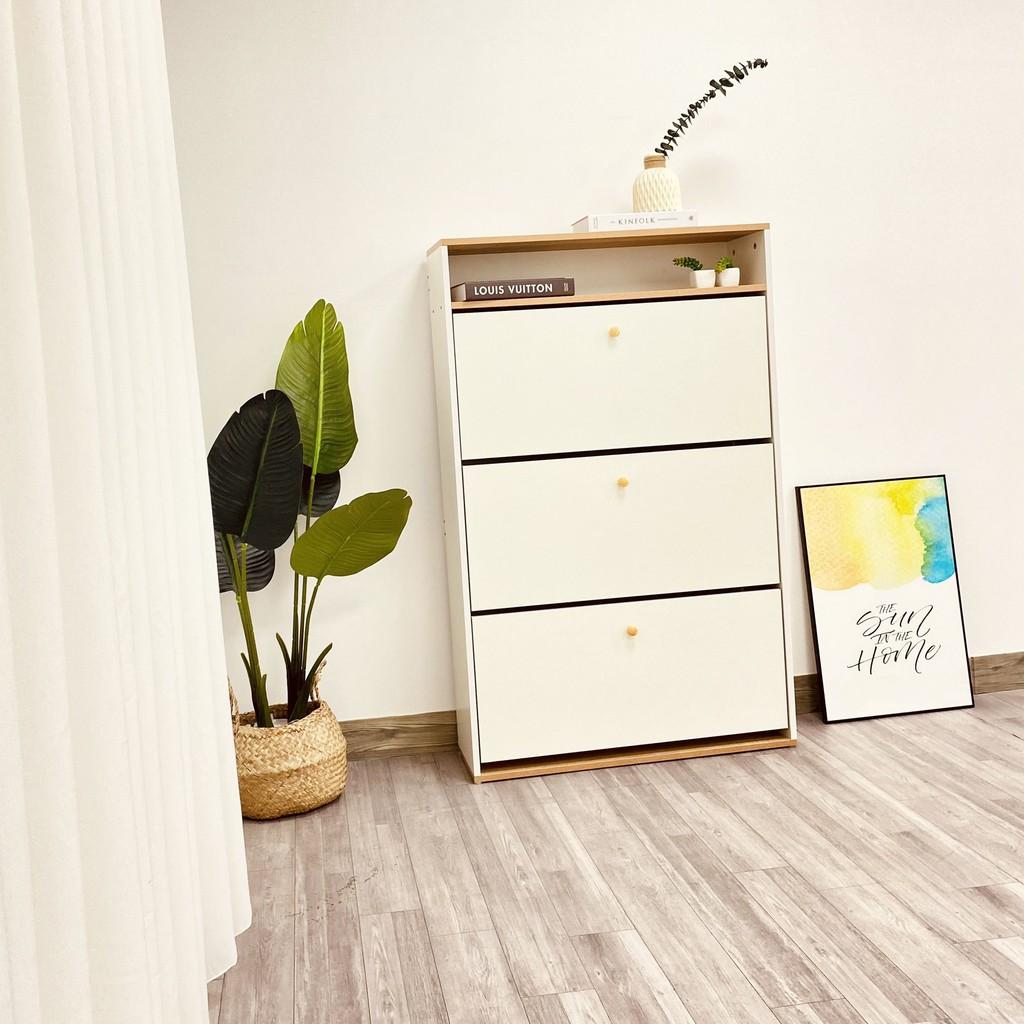 Tủ Giày Thông Minh Cánh Lật Tiết Kiệm Diện Tích 3 Tầng 6 Ngăn Sức Chứa Khủng Chống Mùi Hôi - GP112