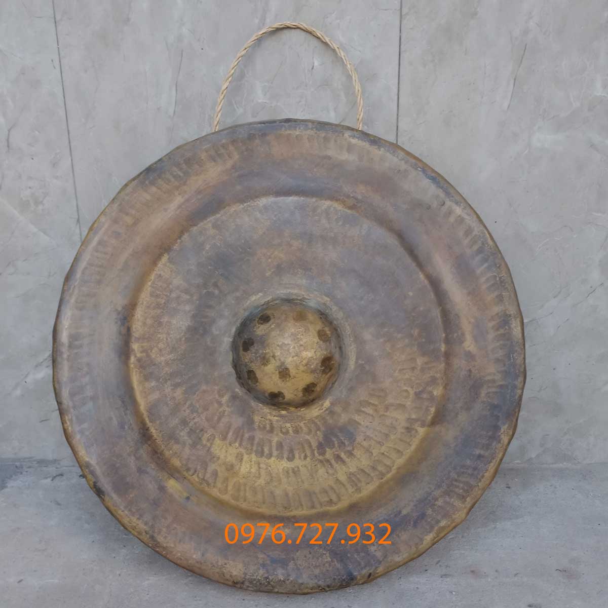 Chiêng đồng đường kính 39cm, chiêng bằng đồng