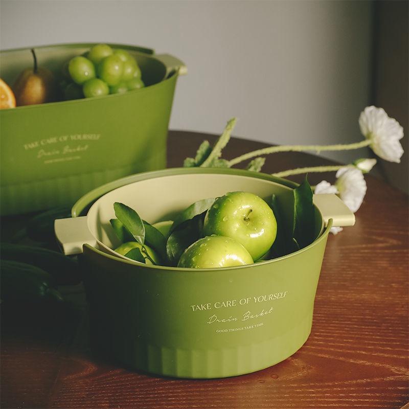 Rổ Rửa Rau Củ Quả Hai Lớp Ráo Nước