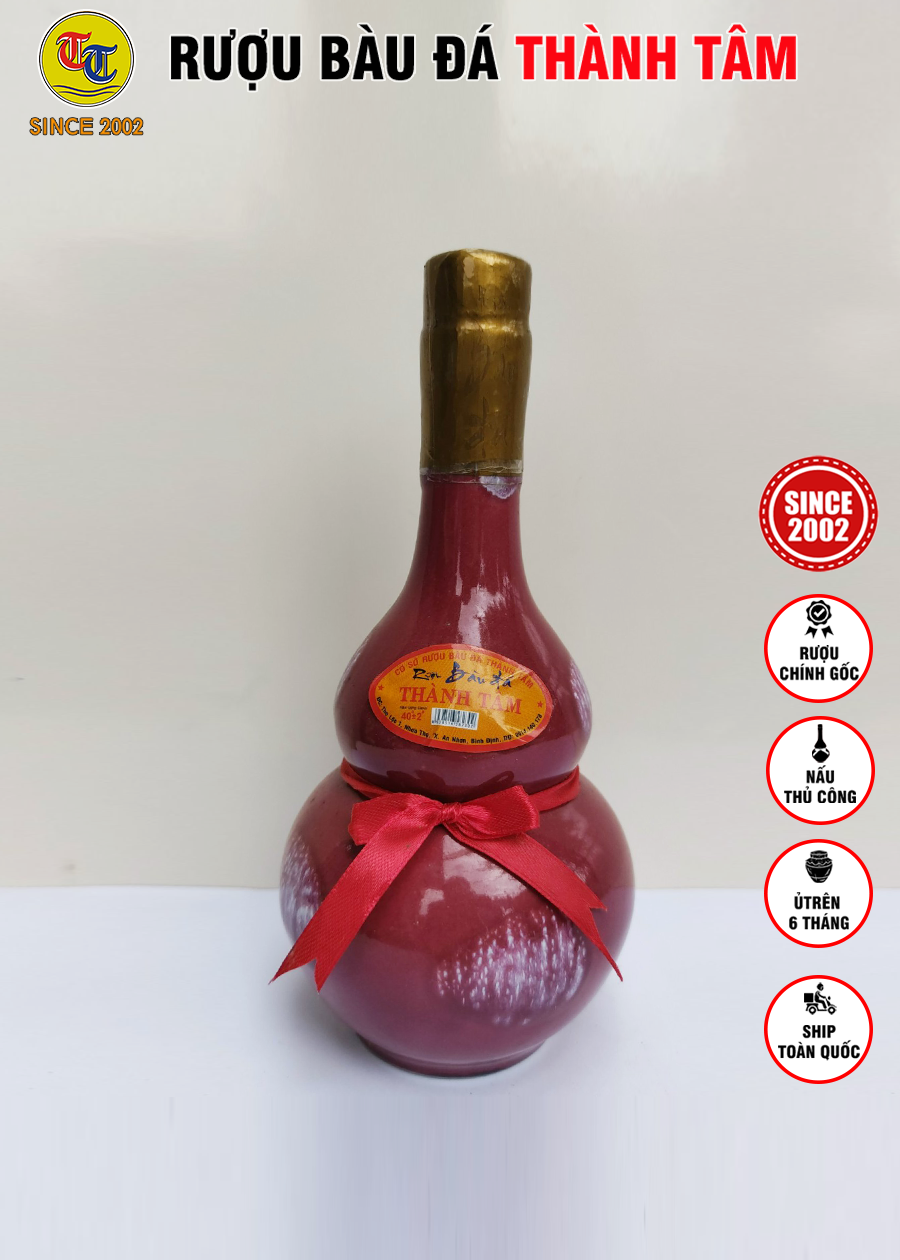 Đặc Sản Bình Định - Rượu Bàu Đá Thành Tâm Hồ Lô 350ml - OCOP 3 Sao