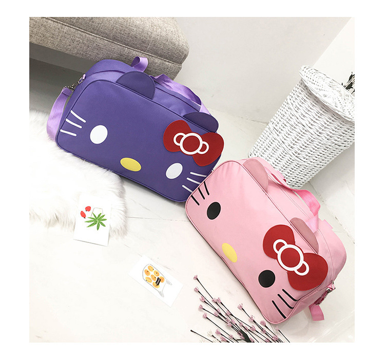 Túi xách du lịch hình mèo hello kitty - Giao màu ngẫu nhiên