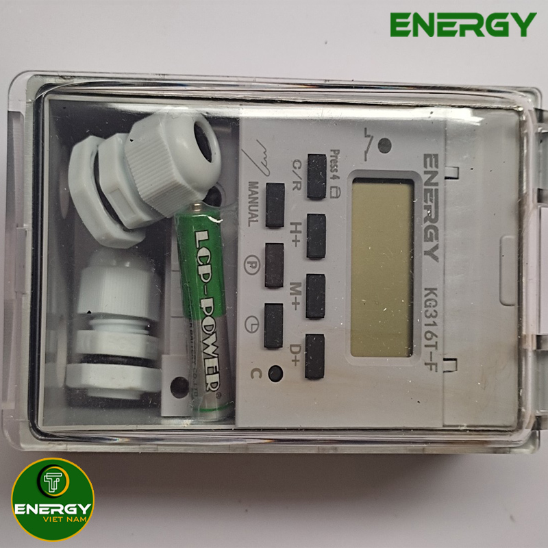 Hộp Hẹn Giờ Tắt Mở Thiết Bị Điện Công Suất Lớn 30A 1Pha & Hộp Chống Nước Ngoài Trời - Thiết Bị Điện