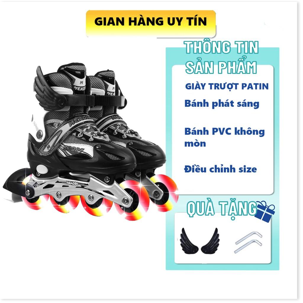 Giày trượt patin trẻ em và người lớn bánh có đèn phát sáng cho mọi lứa tuổi