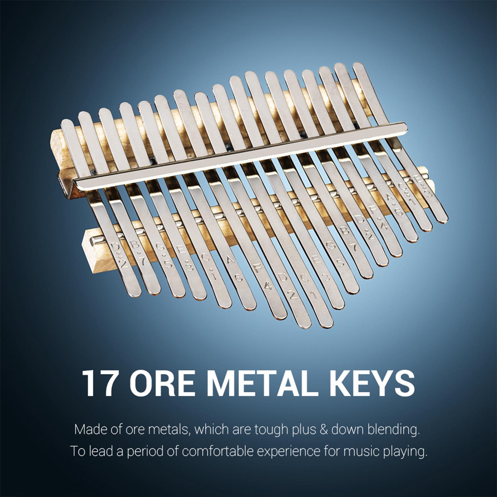 Professional 17 Key Mini Kalimba Piano Thumb Finger Wood African Mbira Kalimba