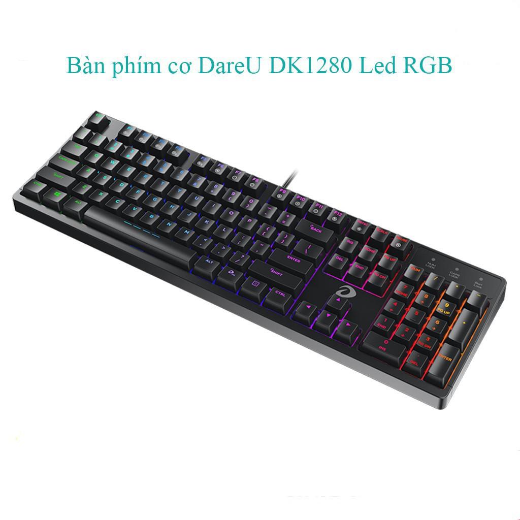 Bàn phím cơ Gaming Dareu EK1280 - Mã cũ DK1280 - Led RGB - Hàng chính hãng