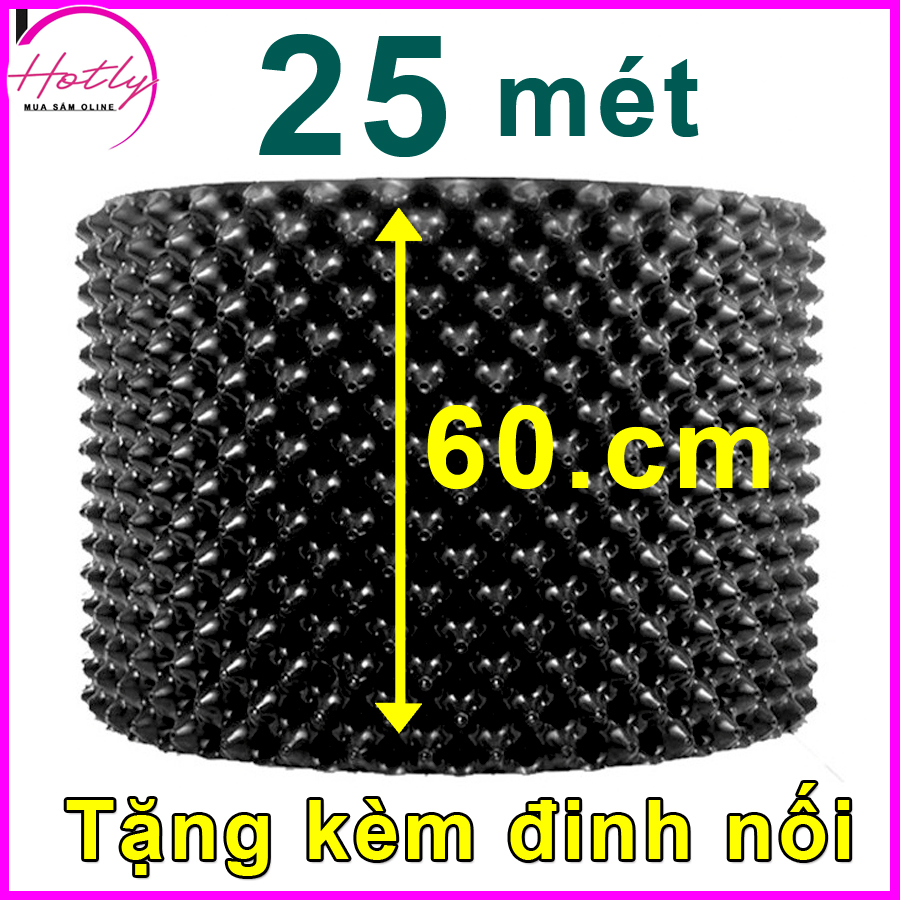 25 MÉT Bầu ươm cây V6 CAO 60CM dày 6mm, cắt theo mét dài khách đặt, tặng ốc vít-77903